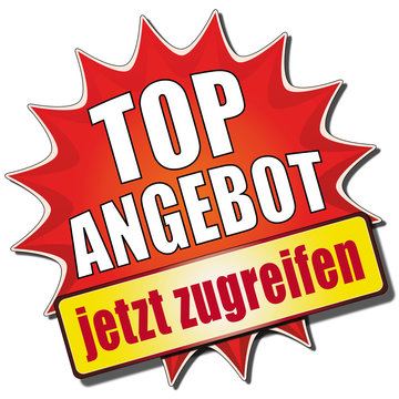 Button - Top Angebot, jetzt zugreifen