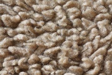 Carpet fibres close up