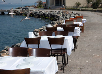 Open air beach reastaurant