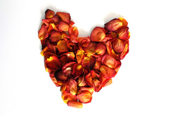 coeur en pétales