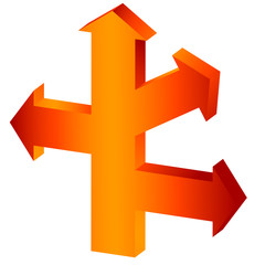 The big orange arrow (vector)