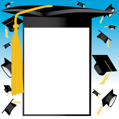Graduation background vector