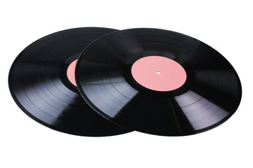 Fototapeta premium Two vinyl disks