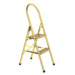 3D rendered golden ladder