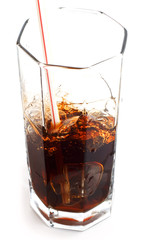 soda in a glass