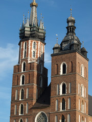 Fototapeta na wymiar the Virgin Mary Basilica - Krakow, Poland .