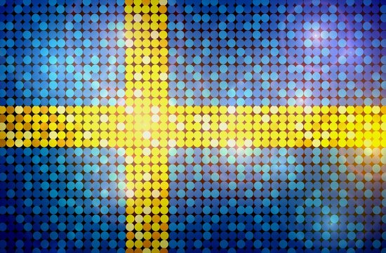 Pailetten Flagge Schweden