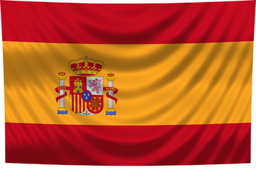 Obraz premium flagge spanien