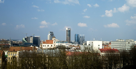 Scyscrapers in Vilnius, Lithuania