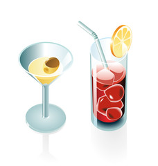 Two cocktails