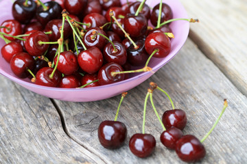 Bowl of fresh cherries