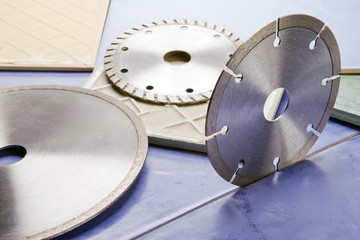 Diamond discs for cutting of tile..