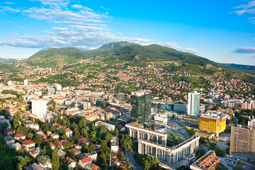 Arial architecture Sarajevo