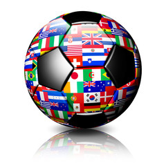 Pallone Calcio Sud Africa 2010-South Africa 2010 Soccer Ball-3d