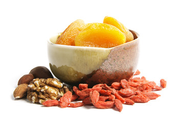 Dried Apricots in a Bowl