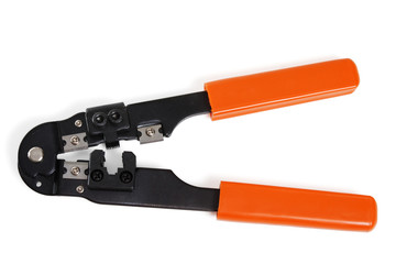 Ethernet plug crimp tool