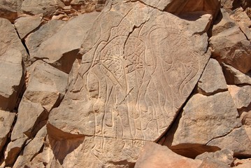 Obraz na płótnie Canvas Wklęsłego rupestre, Libia