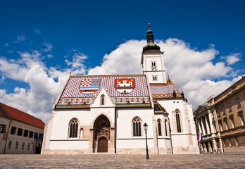 St. Mark's Church at St. Mark's Square, Zagreb, Croatia - 22002895