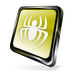 Yellow 3d malware icon