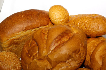 assortment of baked bread