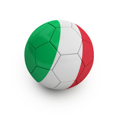 Fußball Italien (mit Freistellungspfad/clipping path)