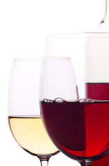 Red and white wine