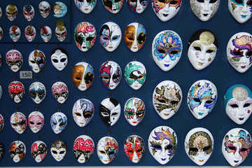 Carnaval maskers te koop, Venetië