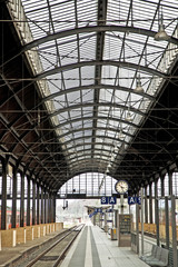 classicistic iron train station from inside