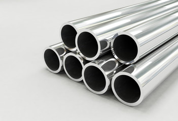 Fototapeta premium Aluminum tubes