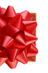 Red Gift Bow on Box
