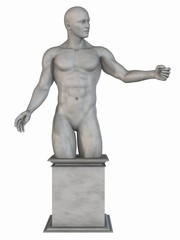 Männliche Statue