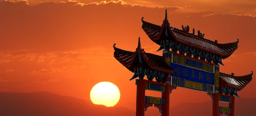 Fototapete Rund porte chinoise © Jean-Yves Foy
