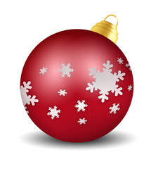 x-mas ball - red