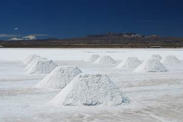 Récolte du sel, Salar de Uyuni