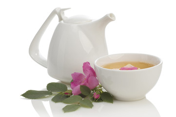 rose petal tea