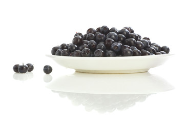 bilberries  on plate