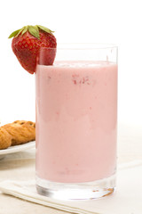 yoghurt and strawberry