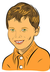 portrait enfant qui sourit