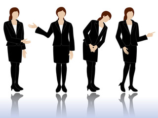 Business Women Silhouette