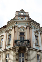 Fototapeta premium Nice facade with balcony