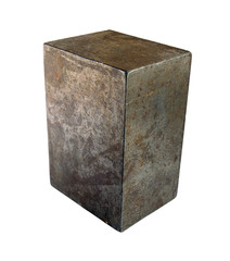 Steel brick isolated