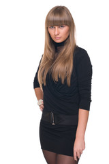 Fototapeta premium Close up portrait of young sure business woman