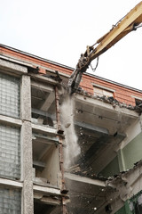 Demolished building