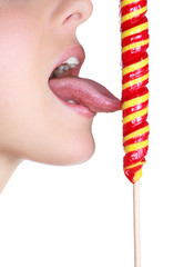 Girl with lolipop
