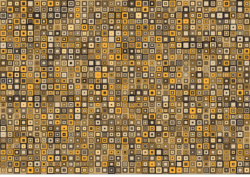 Retro Orange Squared Patten