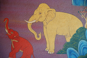 Painting of elephant