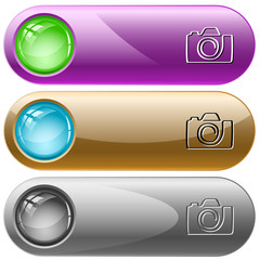 Camera. Vector internet buttons.