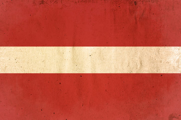 flag of austria - old and worn paper style