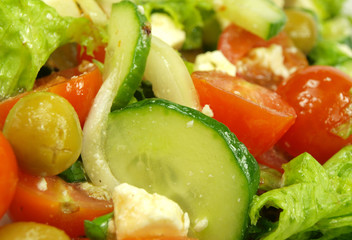 Fresh salad background
