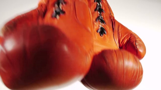 boxing gloves - one pair - red -  swinging